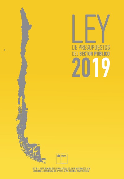Ley de Presupuesto del Sector Público año 2019 Ley de Presupuesto del Sector Público año 2019