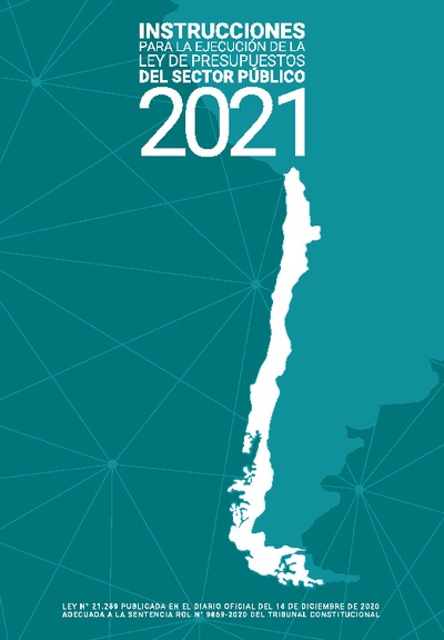 Instrucciones para la Ejecución de la Ley de Presupuestos del Sector Público año 2021 Instrucciones para la Ejecución de la Ley de Presupuestos del Sector Público año 2021