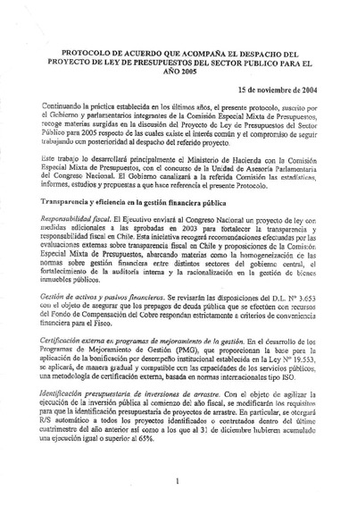 Protocolo de Acuerdo Protocolo de Acuerdo
