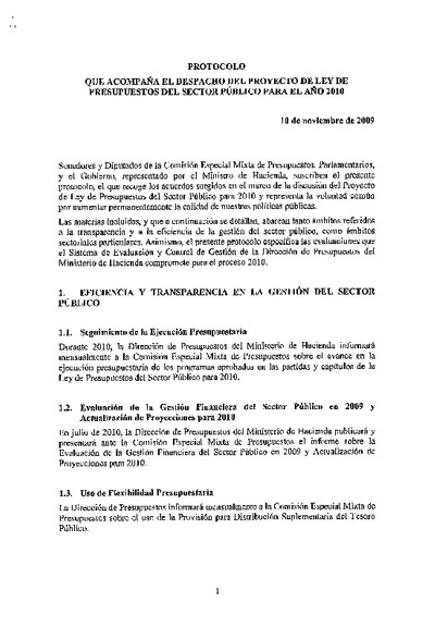 Protocolo de Acuerdo Protocolo de Acuerdo