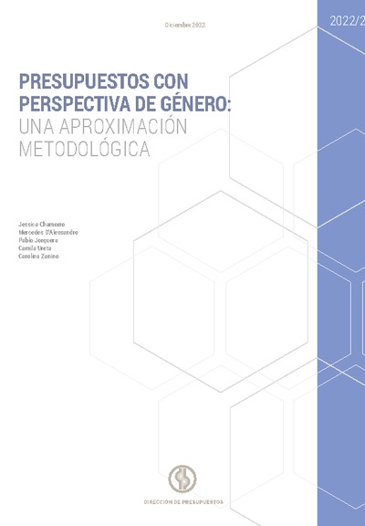 Nota de investigación: Presupuesto con Perspectiva de Género: una aproximación metodológica